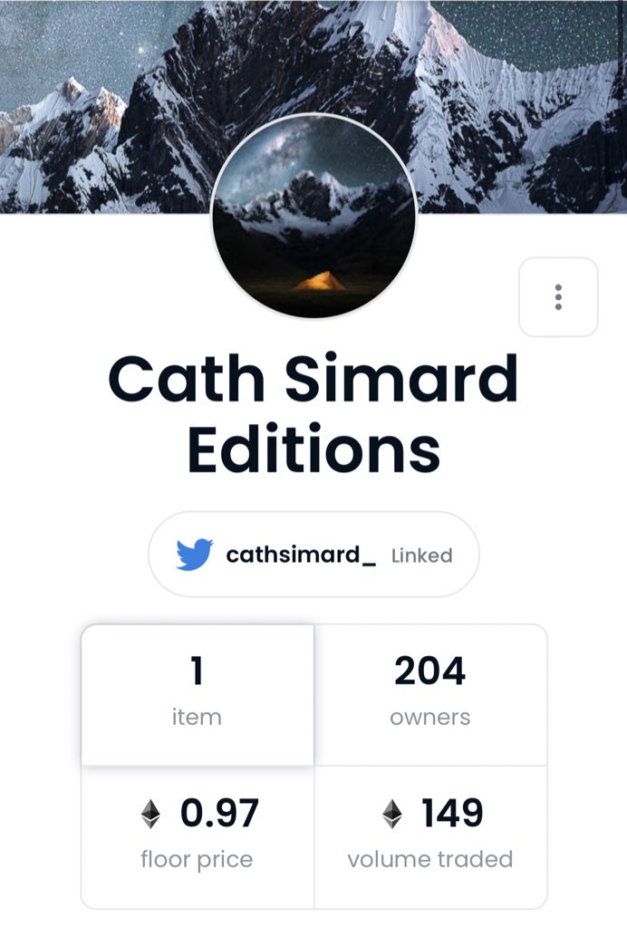 Only 9/222 listed and almost 1 ETH floor LETS GOOOOO

opensea.io/collection/cat…