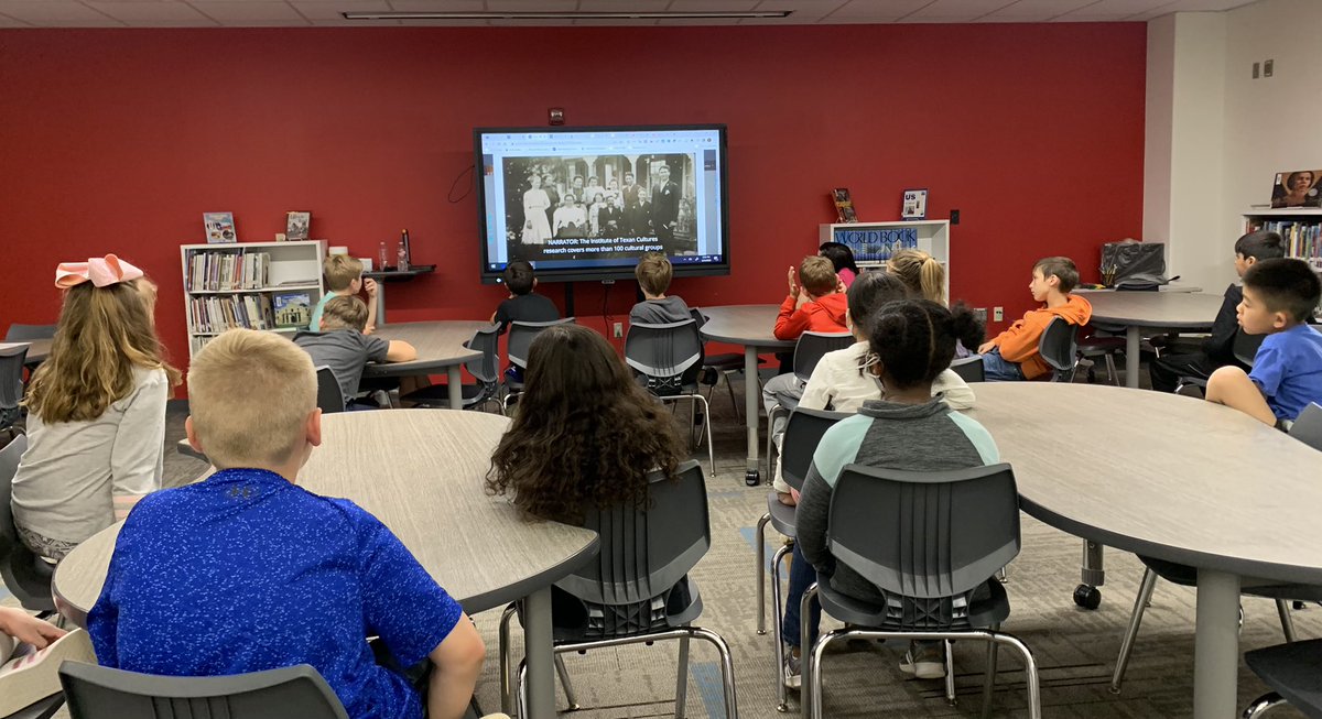 BESbooklady's tweet photo. Our @BESTexans 4th gr. exploring some safe, reliable digital resources to use in researching for an upcoming Texas History project. #BESlib #TexasHistory https://t.co/QEbOwlSApR