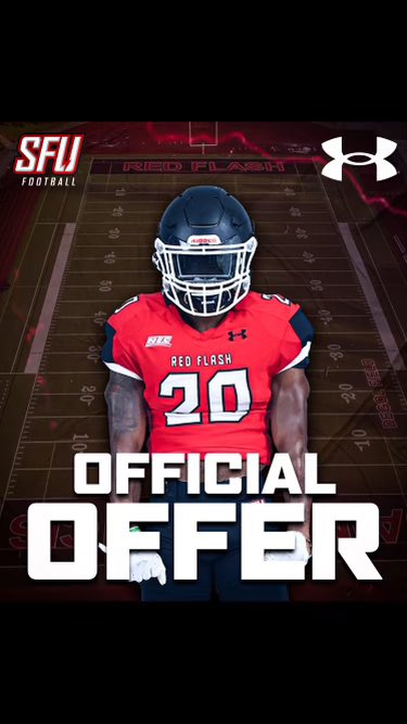 After a great visit today, I am blessed and excited to announce that I have received my first D1 offer from Saint Francis University.  Thank you <a href="/CoachScottLewis/">Scott Lewis</a> <a href="/RedFlashFB/">Saint Francis Football</a> 🔴⚡️ 
<a href="/rhsfootball/">Richland Rams Football</a> <a href="/coachbaileyFB/">🏈Cᴏᴀᴄʜ Bᴀɪʟᴇʏ</a>