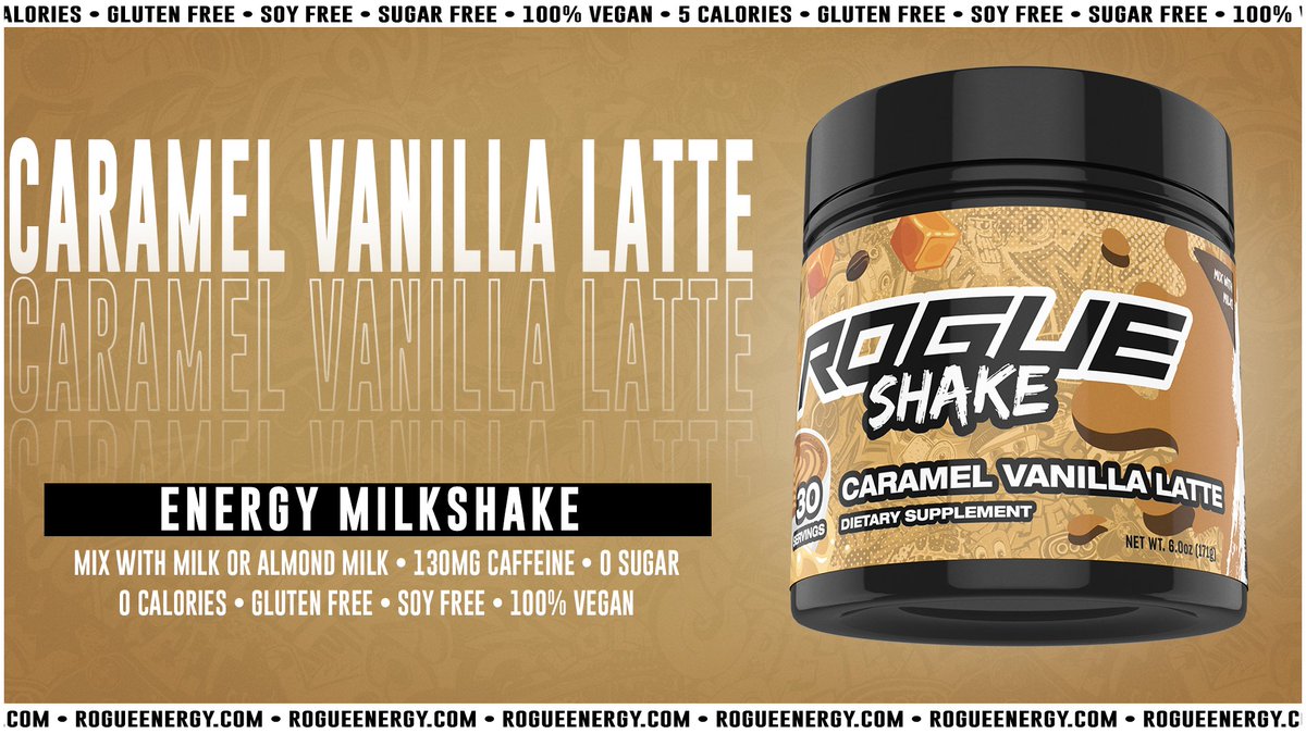 TheRogueEnergy's tweet photo. Wait... You are paying $5+ for a 300 calorie Starbucks?!

Yikes!  #RogueShake #CaramelVanillaLatte

https://t.co/2hGZmY30ok https://t.co/YOofIYBcj2