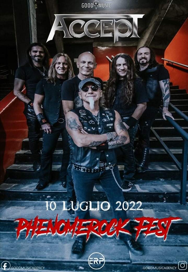 If we say heavy metal we say <a href="/accepttheband/">Accept</a>
For the only Italian concert they chose the #PhenomeRock on July 10th #HeavyMetal #accept #rock #festival #music <a href="/redazioneRockit/">Rockit.it</a> <a href="/metal_it/">Metal.it</a> <a href="/metalhammerit/">Metal Hammer Italia</a> <a href="/Metalitalia/">Metalitalia.com</a> <a href="/metallus_it/">Metallus.it</a> #concerts