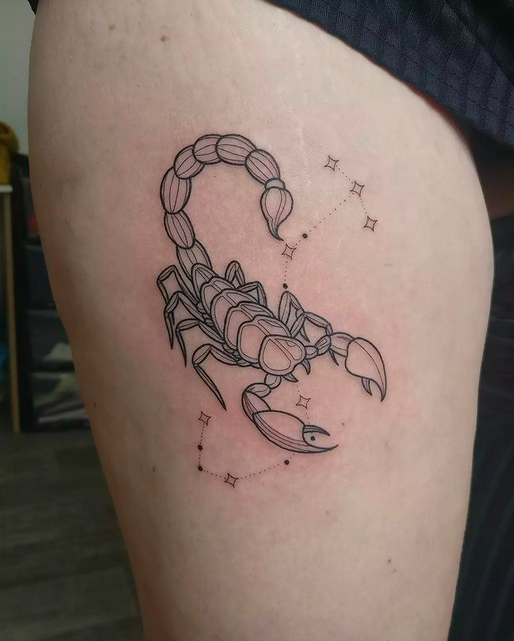 astrotattooscom's tweet photo. Scorpio constellation tattoo by Clarissa J Docksey https://t.co/8BnhMmZyId https://t.co/IPyRdSnywu