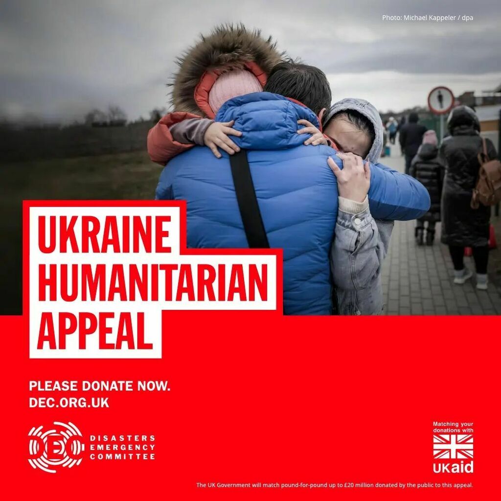 Your generous donations and our quiz night has meant that we have sent £1666.25 (with gift aid) to the DEC appeal for Ukraine.

As a church we continue to pray for peace

God of peace and justice,
we pray for the people of Ukraine today.
We pray for peac… instagr.am/p/CbgO8YNIbyh/