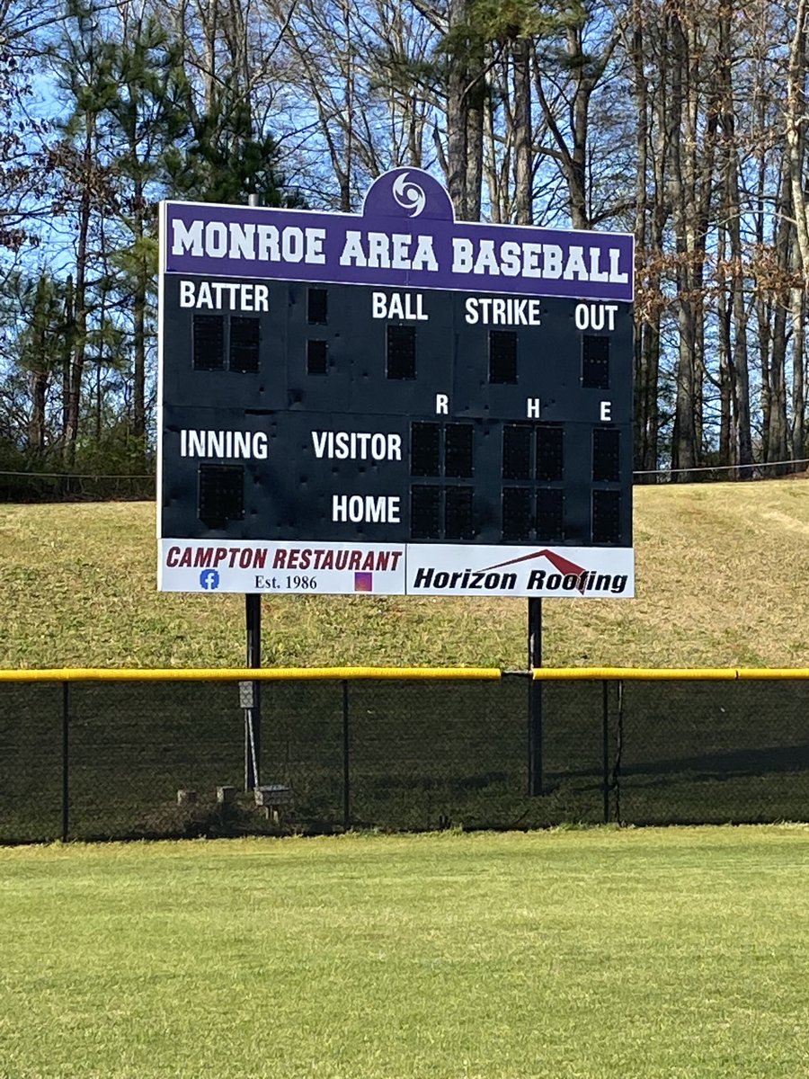 Thank you Gary Potter and Alcovy Signs!  Scoreboard restoration is complete!