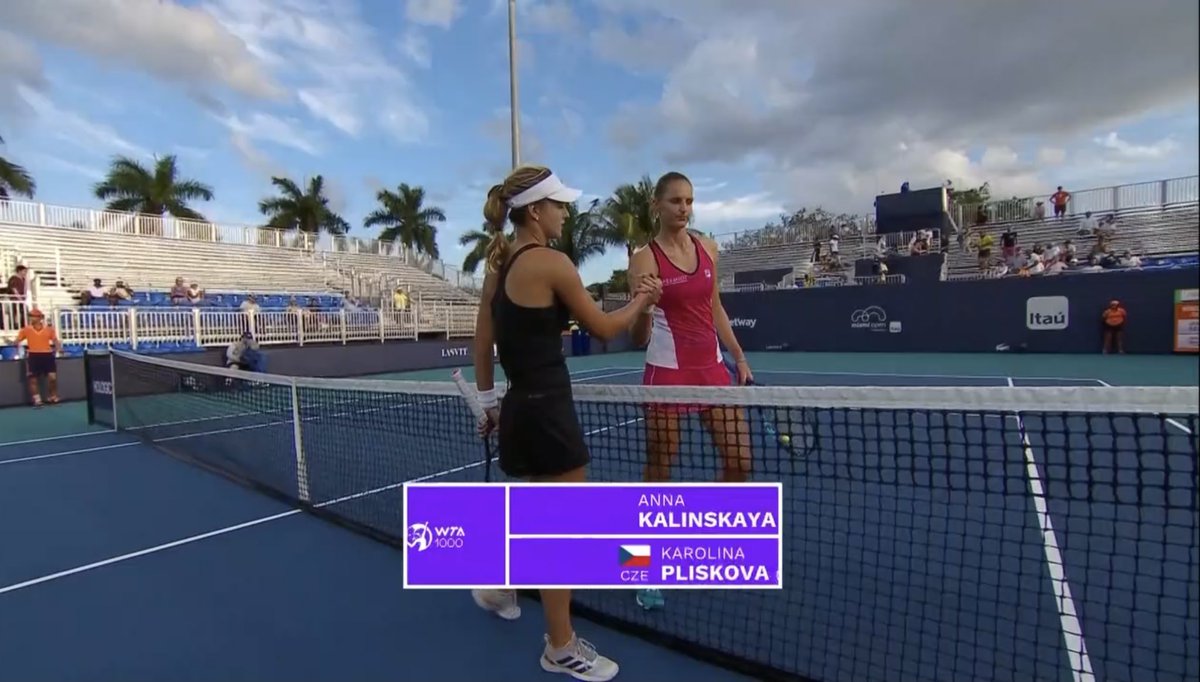 KalinskayaWeb's tweet photo. Anna beat Karolina Pliskova (6) 6-3, 6-3 👏🏻💪🏻 ! Let’s go such a good win 🥰 https://t.co/XCK53pP6fM