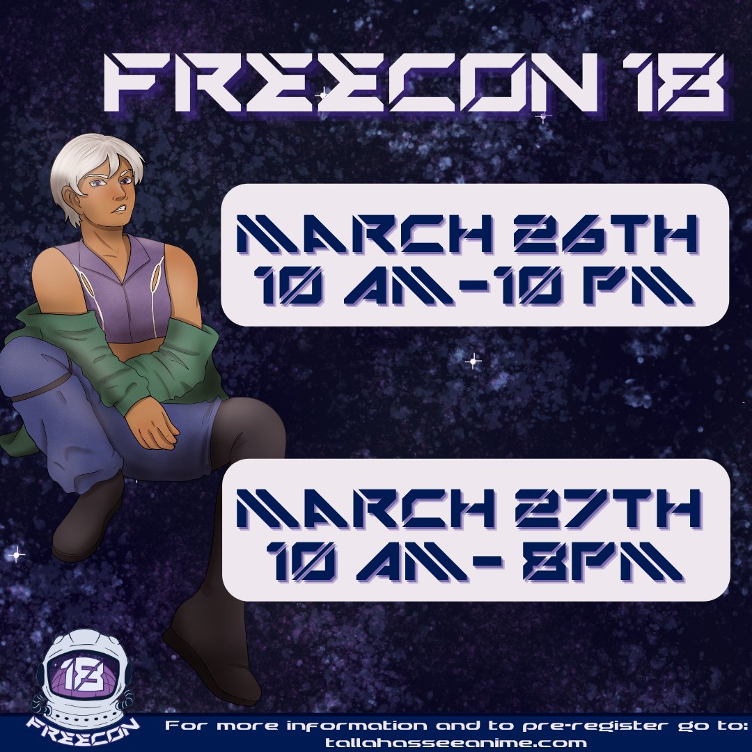 jact_fsu's tweet photo. Hello,

There will be no club meeting this week, instead you can attend FreeCon 18!

For more information check out the FreeCon 18 website at https://t.co/xq5yVCTlvR

You can also sign-up to be a volunteer at https://t.co/Io2WN1RjP9 https://t.co/cvXuTGIti1
