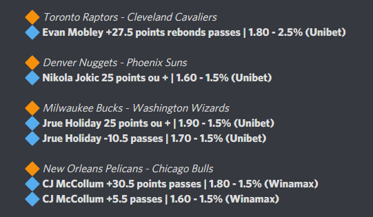 DangProno's tweet photo. Mes bets pour cette nuit
#NBA75  #NBATwitter 

Meilleur confiance : Mobley
Bonne nuit...
#TeamParieur 

LIKE ❤️ / RT ♻️ pour le soutien https://t.co/WeDyPi8lUU