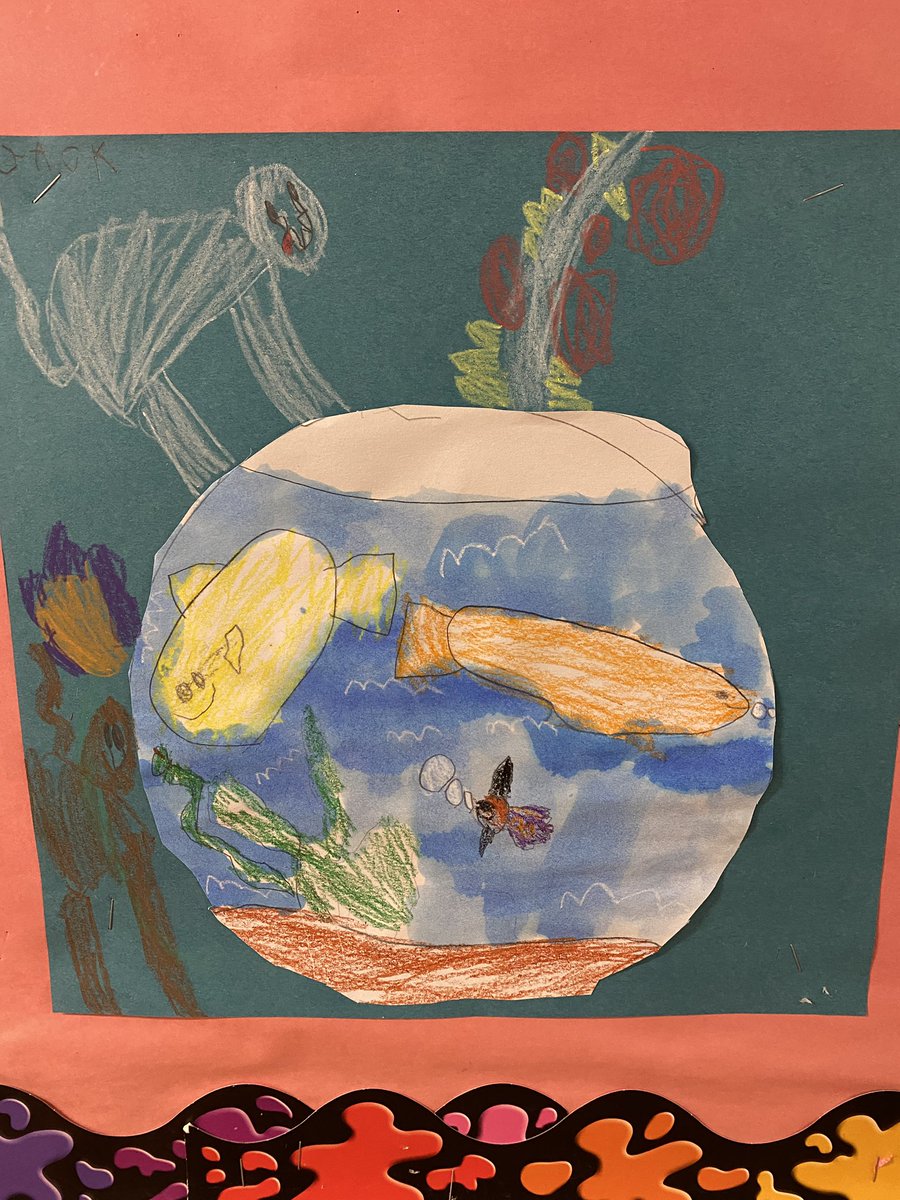 MrsColucciArt's tweet photo. Kindergarten fish bowls inspired by Dr. Seuss during “Read Across America” week! 📕 🐠 #onefishtwofishredfishbluefish #ReadAcrossAmerica #DrSeuss #artandliterature @Boutwell36 @WPSVisualArt @WilmingtonPS https://t.co/3TD8vRYSsG