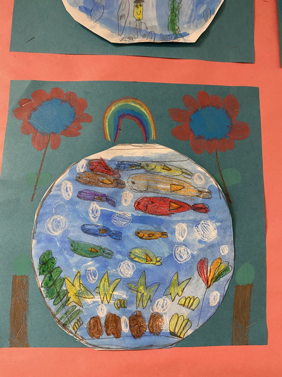 MrsColucciArt's tweet photo. Kindergarten fish bowls inspired by Dr. Seuss during “Read Across America” week! 📕 🐠 #onefishtwofishredfishbluefish #ReadAcrossAmerica #DrSeuss #artandliterature @Boutwell36 @WPSVisualArt @WilmingtonPS https://t.co/3TD8vRYSsG