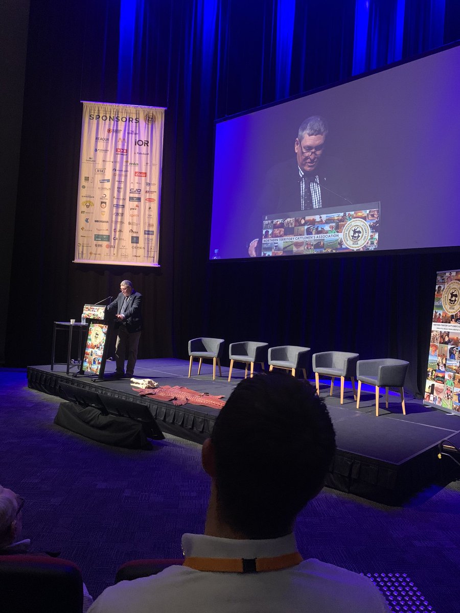nicolehayesTEH's tweet image. It’s all about 

PIONEERS, PASTURES, PERSEVERANCE  

At the #ntca2022 conference.  
Looking forward to another great day with informative speakers.  
The Douglas Day Primary school welcomed us from afar. 
@NTCattlemen @sokitomi @WillEvans0404 @MattBrannRURAL @NationalFarmers