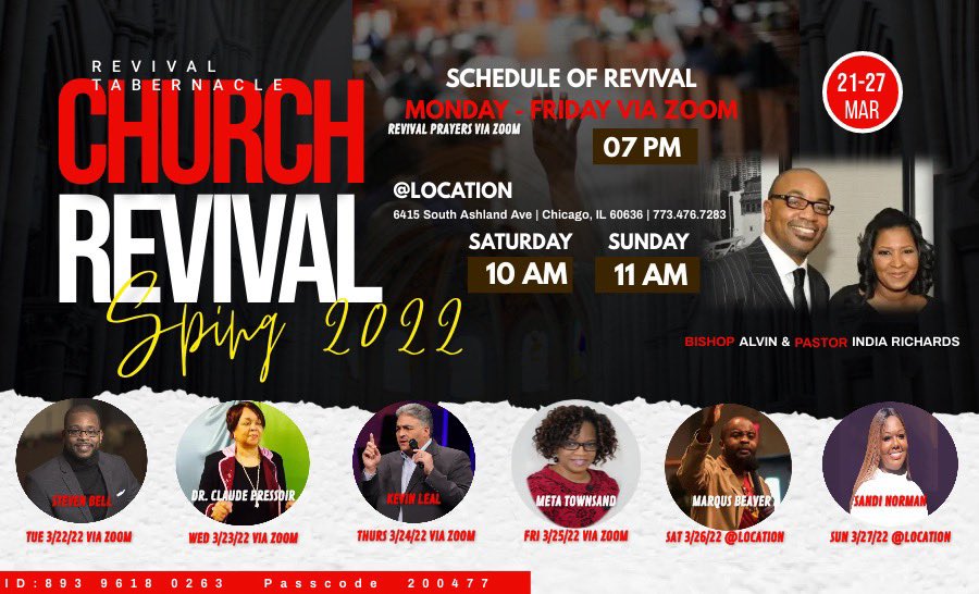 Buildingprophet's tweet image. Join us on the livestream TONIGHT at 7pm CDT!  Visit our fb page for the link to view 
@Buildingprophet, Kevin Leal Ministries with with Revival Tabernacle Church Revival via Zoom.