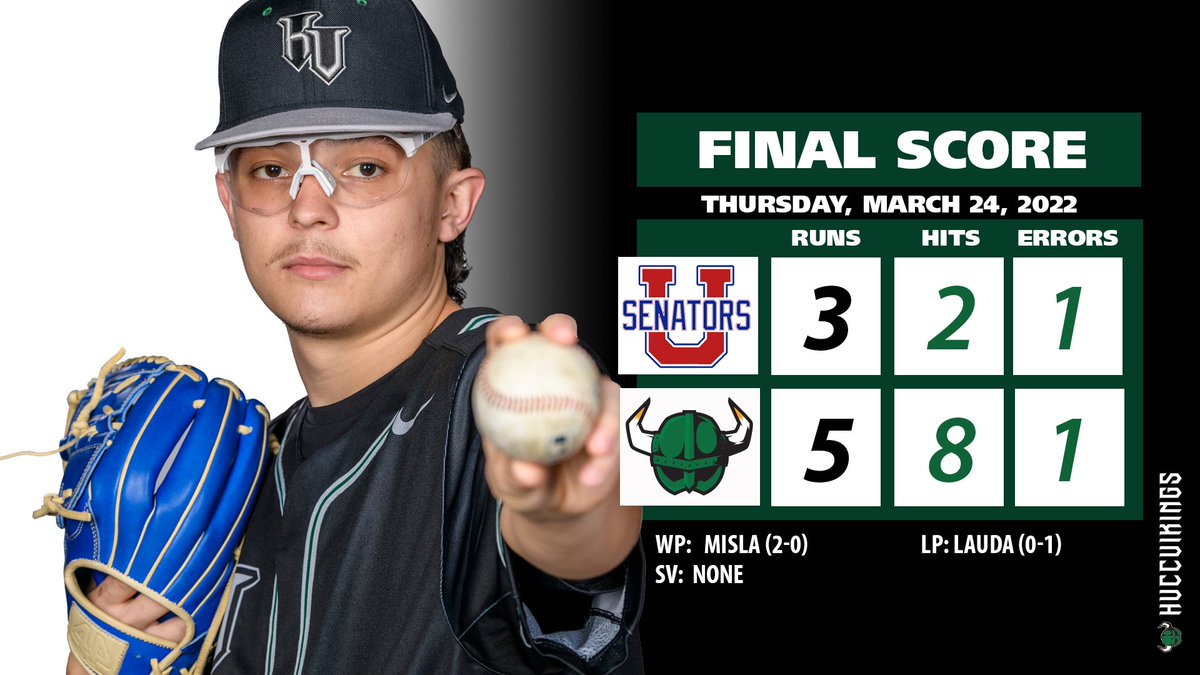 HVCCVIKINGS's tweet photo. VIKINGS WIN! Baseball wins home opener 5-3 over Ulster! Misla earns win in relief, totaled nine strikeouts in win! #GoVikings https://t.co/V5ROCJeyEI
