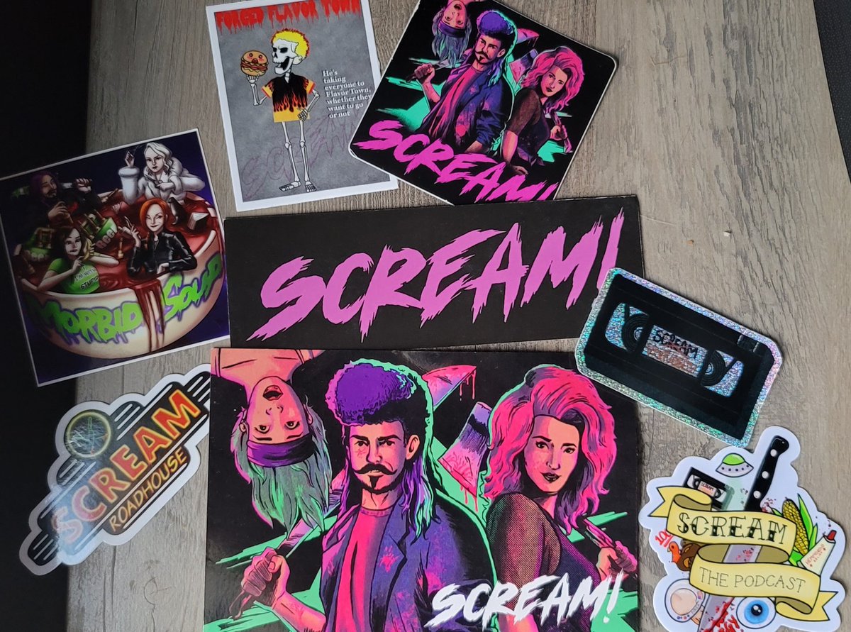 LoganMarieY's tweet photo. Postcard, stickers &amp; a bookmark ❤
@thescreampod Thank You for the movie recommendation also I'll be looking into Blind Date from 1984! https://t.co/Helja4TjkG