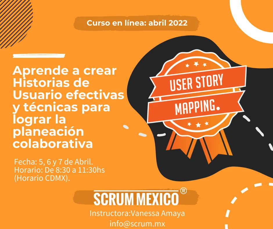 La falta de entendimiento y colaboración durante la planeación, aumenta la probabilidad de retrasos, si esto pasa seguido en tus equipos te cuento que daré curso en línea en abril sobre User Story Mapping vía <a href="/scrummexico/">scrummexico</a>
Detalles: buff.ly/3q8P6L7
Contacto: info@scrum.mx