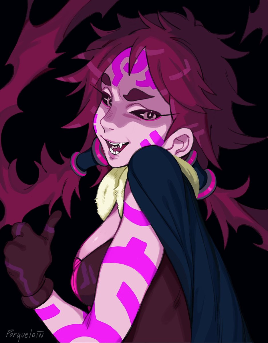 Maja was the 1st thing I drew when I bought CSP almost exactly a year ago ! Very cool to me to see them side by side :'o)💜 