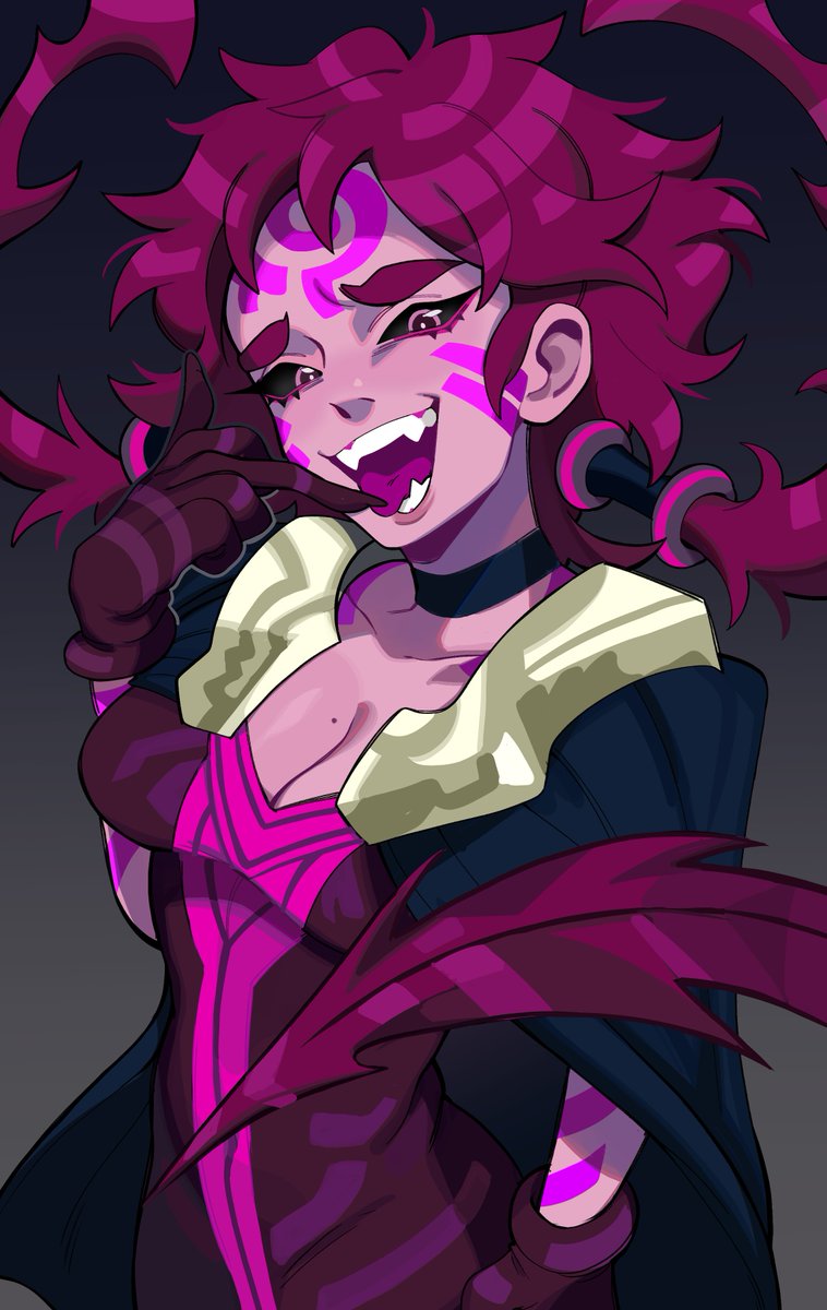 Maja was the 1st thing I drew when I bought CSP almost exactly a year ago ! Very cool to me to see them side by side :'o)💜 