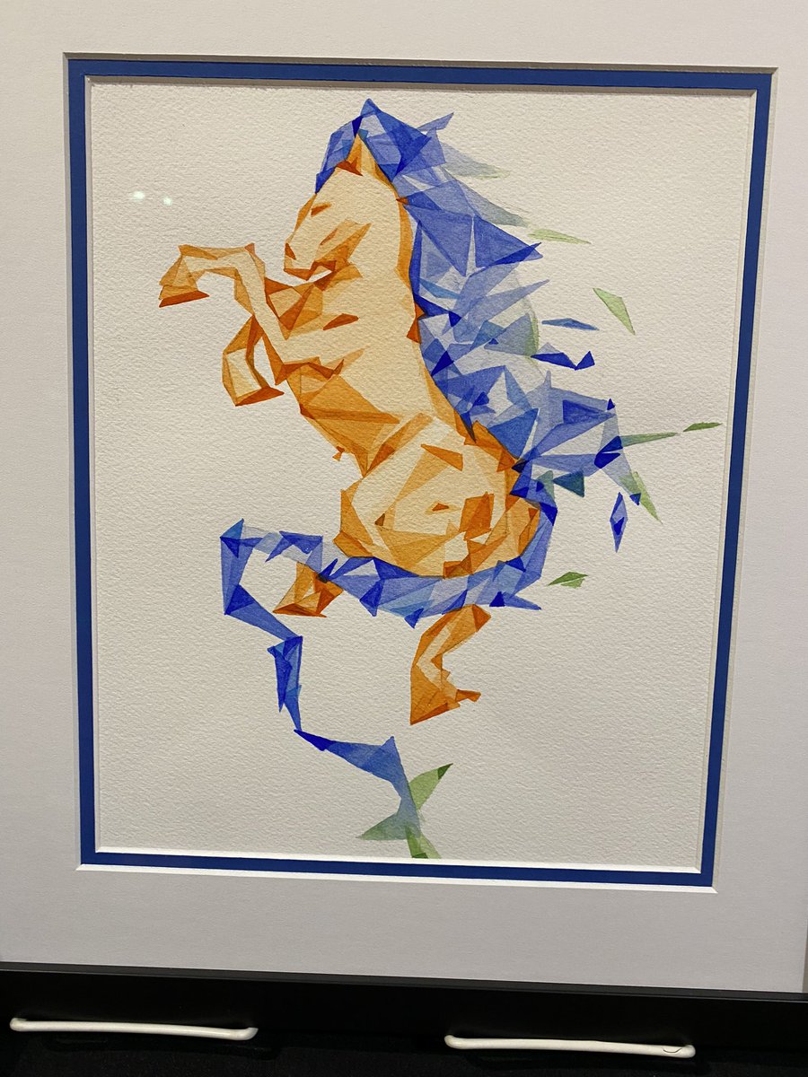 So grateful to my <a href="/UNTsocial/">University of North Texas</a> colleagues for the lovely farewell today. Thanks for the perfect gift a Maverick, created by a <a href="/UNTCVAD/">UNT College of Visual Arts & Design</a> student. It will look great in my new @utarlington office.