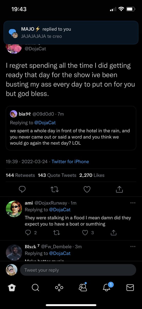 andresnvrr's tweet photo. @DojaCat Hey don’t forget these tweets you just deleted :/ https://t.co/2OMCs4Z5qH