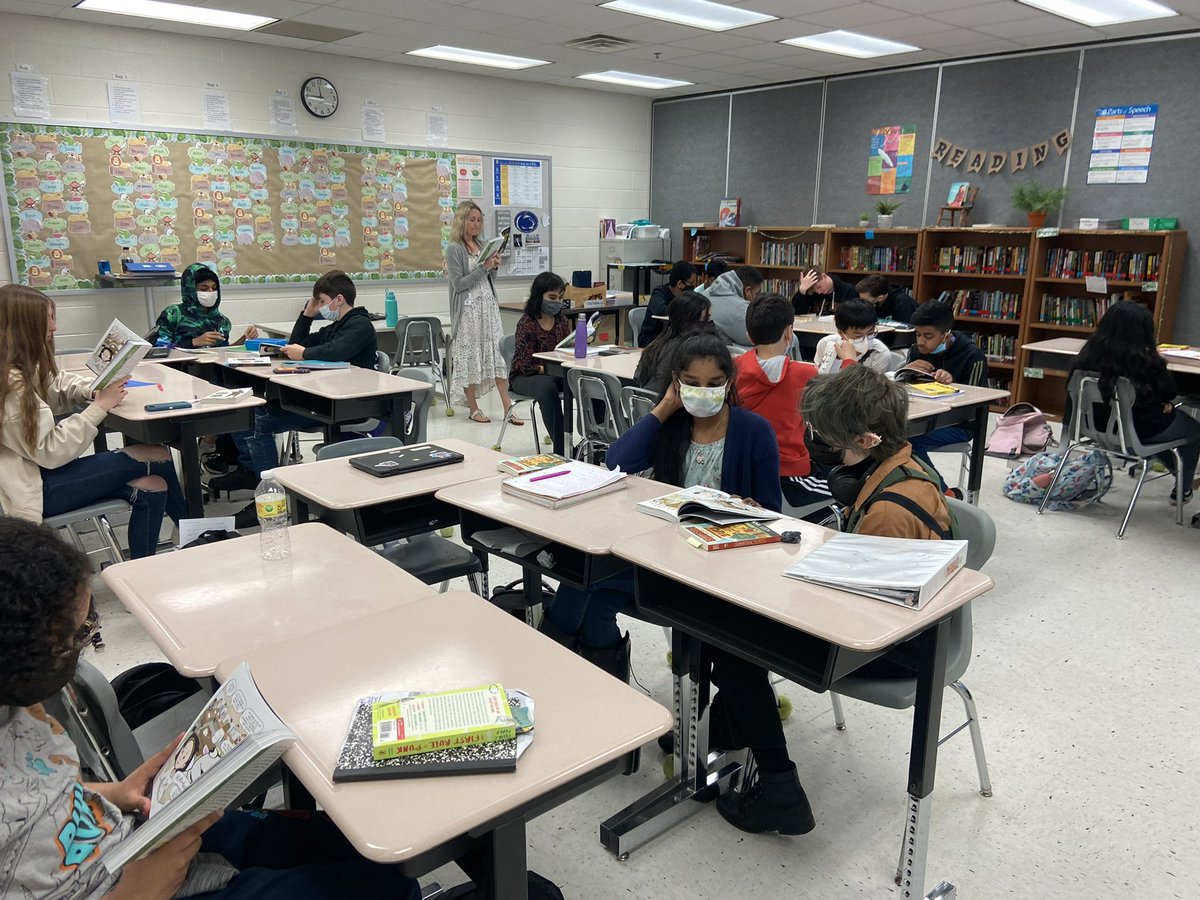 Miss Peyton (@misspeyton20) on Twitter photo Brings a smile to my face to see students so engaged with our read aloud mentor text “New Kid” for our contemporary fiction unit! Great discussions and activities happening🤓 Thanks <a href="/MrsBarlowMMS/">Anne Barlow</a> for the photos! <a href="/LCPS_Mercer/">Gum Spring Middle School</a> #ELA #Bookclubs #Identity Brings a smile to my face to see students so engaged with our read aloud mentor text “New Kid” for our contemporary fiction unit! Great discussions and activities happening🤓 Thanks <a href="/MrsBarlowMMS/">Anne Barlow</a> for the photos! <a href="/LCPS_Mercer/">Gum Spring Middle School</a> #ELA #Bookclubs #Identity