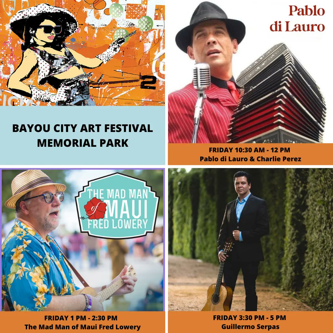 This Friday the <a href="/KPRC2/">KPRC 2 Houston</a> Hitch Stage has you covered with performances at Bayou City Art Festival Memorial Park. Get your tickets at bayoucityarfestival.com. 

#houartfest50
#bcaf50