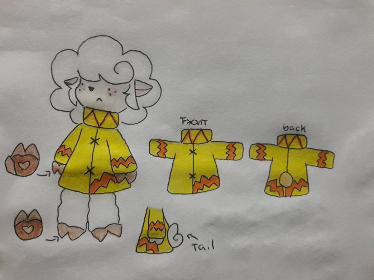 Pan_Arts's tweet photo. So I made this little lamb one day in class and thought "hmm, he's too cute to be just a doodle"🐑💛
He still doesn't have a name so anyone who wants to leave suggestions feel free https://t.co/Xl4UQDnfDN