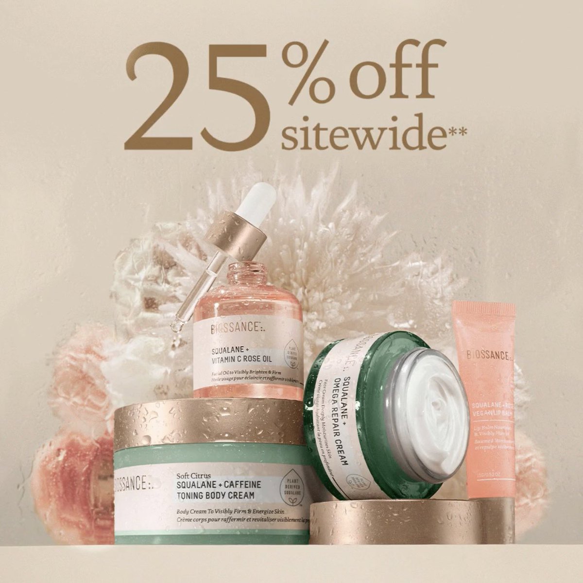 Spring calls for a new skincare routine with 25% off 😉🌷

Save sitewide during our annual Spring Sale with code SPRING25 from today until 3/29. Exclusions apply.
-
Shop: bit.ly/ShopBiossance_…