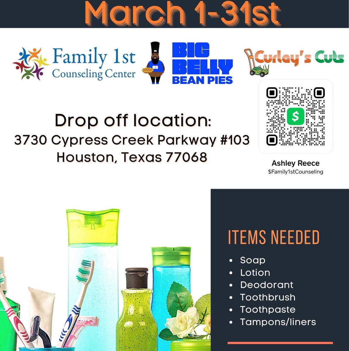 3rd annual hygiene drive!!