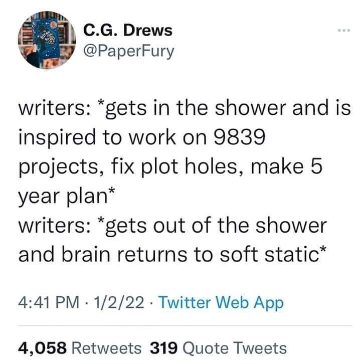 ErikSlader's tweet image. #RelateableContent #writerslife