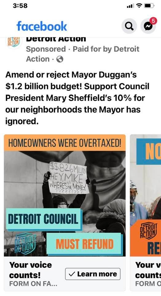 IndivisibleDET's tweet photo. Look who is on Detroit Action’s latest call to action posting?  Support Detroit’s neighborhoods! #DetroitAction https://t.co/S7mhcxHRcy