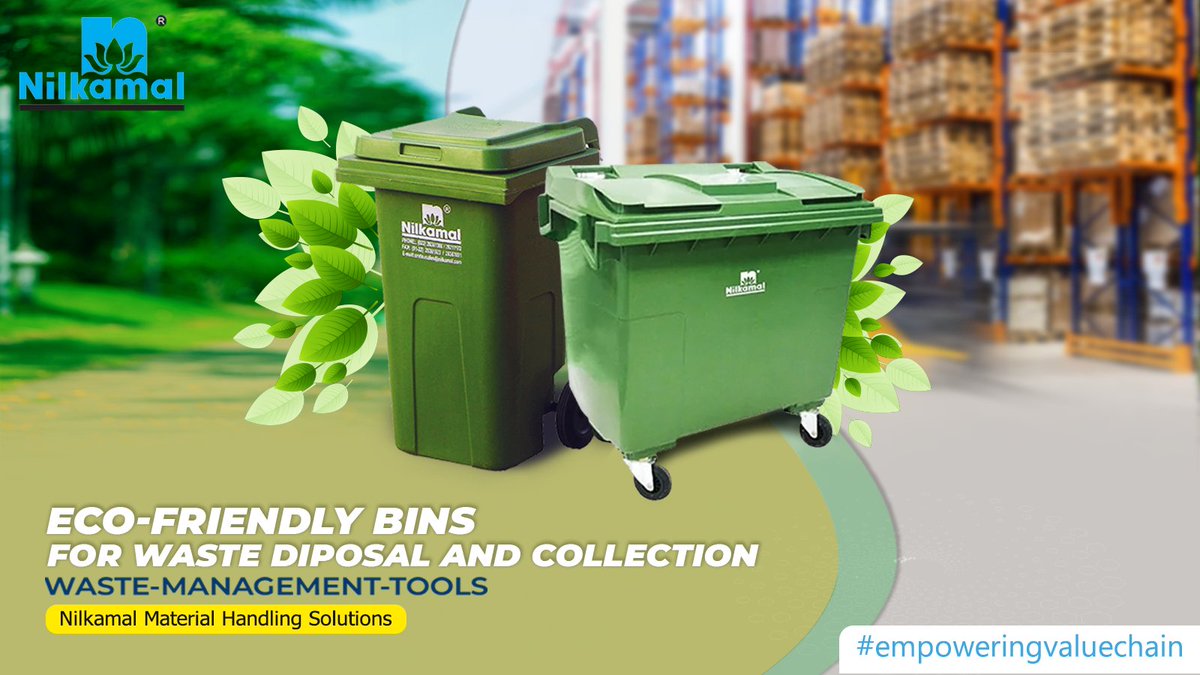 Waste Management Tools by Nilkamal Material Handling are:
-Eco-friendly
-Durable
-Offered in Multiple capacities and variants

More: - bit.ly/3JDK7da

#NilkamalMaterialHandling #Nilkamal #dustbins #trashbin #trashbininlagos #wastebininlagos #EmpoweringValueChain