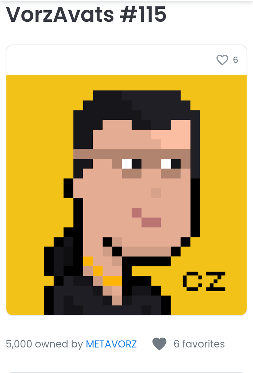 markofthebeastx's tweet photo. Most of us use #binance to trade #MATIC and more #crypto, it really was helpful to the unbanked people. Reason to thank one of the most prominent guy in the history of our #blockchain revolution. Drop your OpenSea address for some #CZPunk #NFTs #VorzAvats airdrop! https://t.co/o1vwx8rQPg
