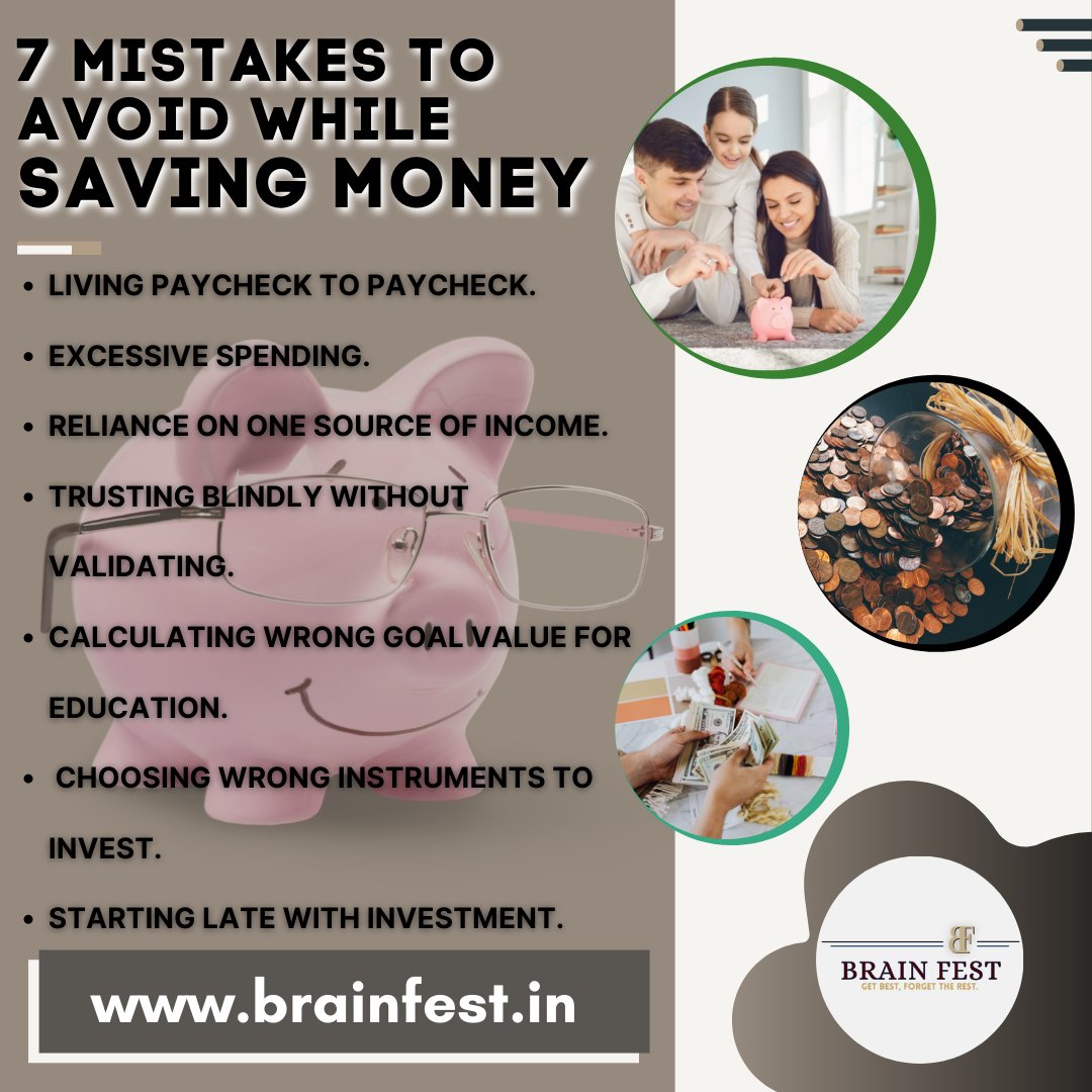 wethebrainfest's tweet photo. 7 mistakes to avoid while saving money #money #Budget2022 #savemoney #paisa #howtosavemoney NO LISA NO MONEY #nomoney #moneymistakes #savingmoneymistakes https://t.co/bs52VS9fCS