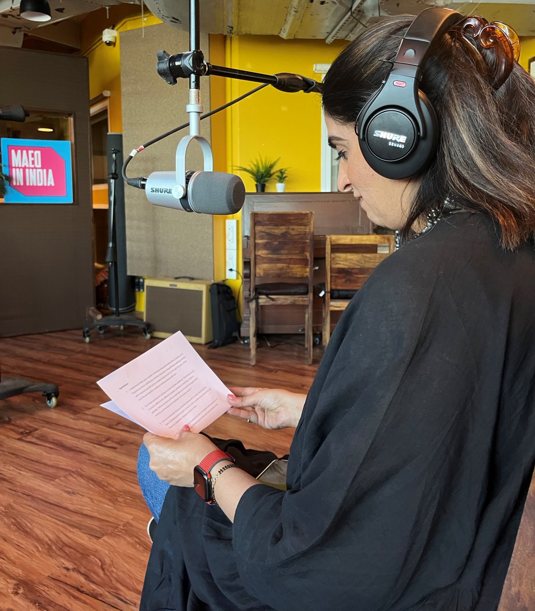 maedinindia's tweet photo. Here's hostess with the mostest @monishakatial in the middle of her #VoicesForLocal interview as part of #ShureSoundsGood. Peep that beaut @shure equipment!

Episode out now at https://t.co/cgozqXAgC8 https://t.co/yGHyy8mXn5