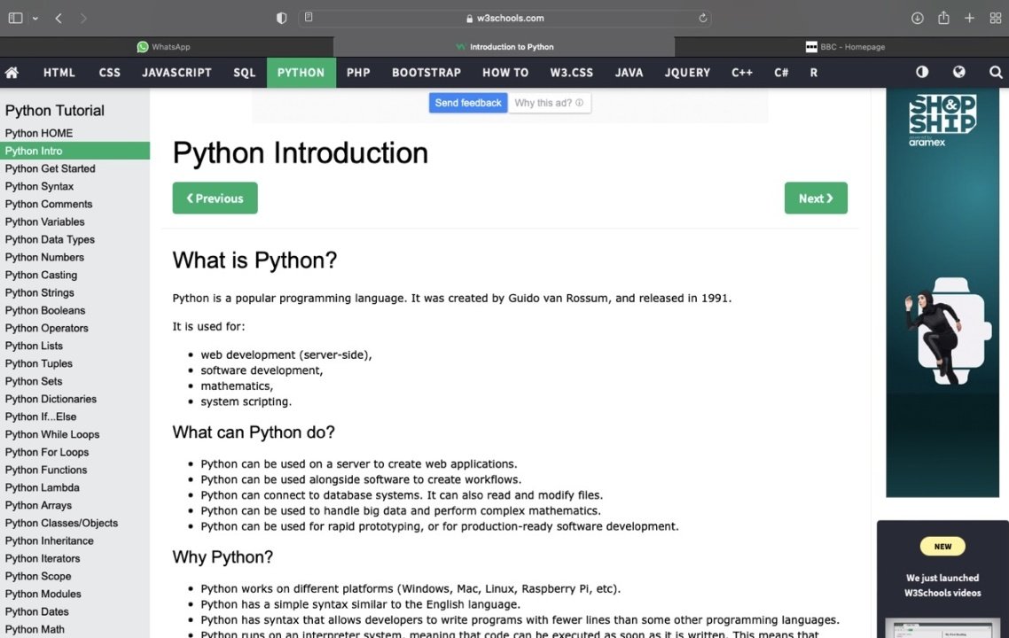 ShahedAgha5's tweet image. My preparation for round 2 with @code_brave is to recap everything I took with them, and I started with 'what is python?'.🌸
#codingislife #learningcoding