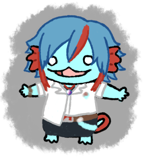 MikaNaruchi's tweet photo. I woke up this morning and decided to make something cursed. 
I present to you, Whooper Looper Cain
#NanaSeArt https://t.co/FzKglGlpdm