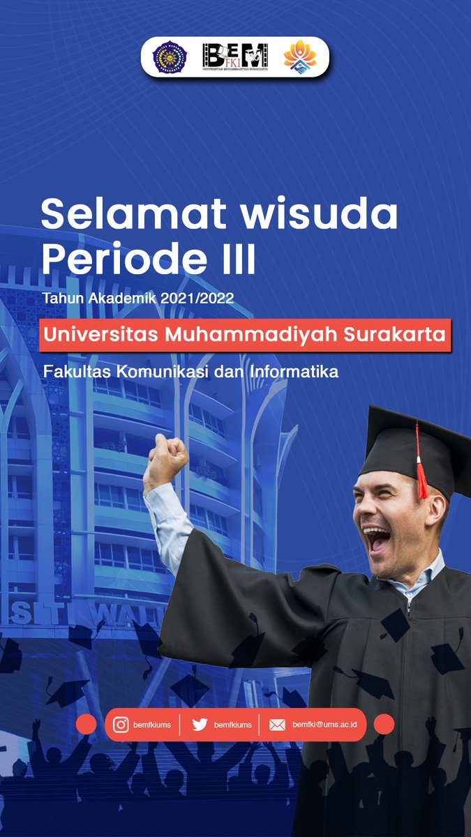 Selamat Wisuda Periode III
Tahun Akademik 2021/2022
FKI UMS