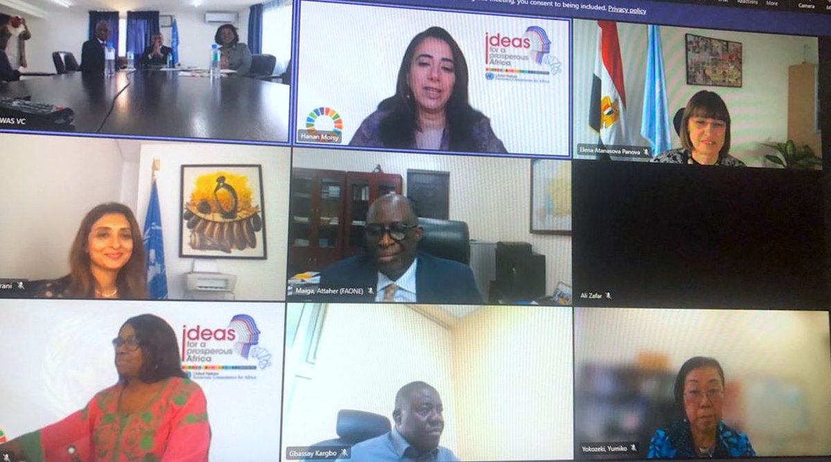 ECA_OFFICIAL's tweet photo. At webinar with #UNRCs in Africa on the 'Impact of the #UkraineCrisis on Africa', ECA's Deputy Exec Sec &amp; Chief Economist @HananMorsy14 said 'Ukraine crisis will adversely impact Africa’s growth, increase inflationary pressures &amp; exacerbate #foodinsecurity &amp; #poverty.' https://t.co/7j1aOLZczp