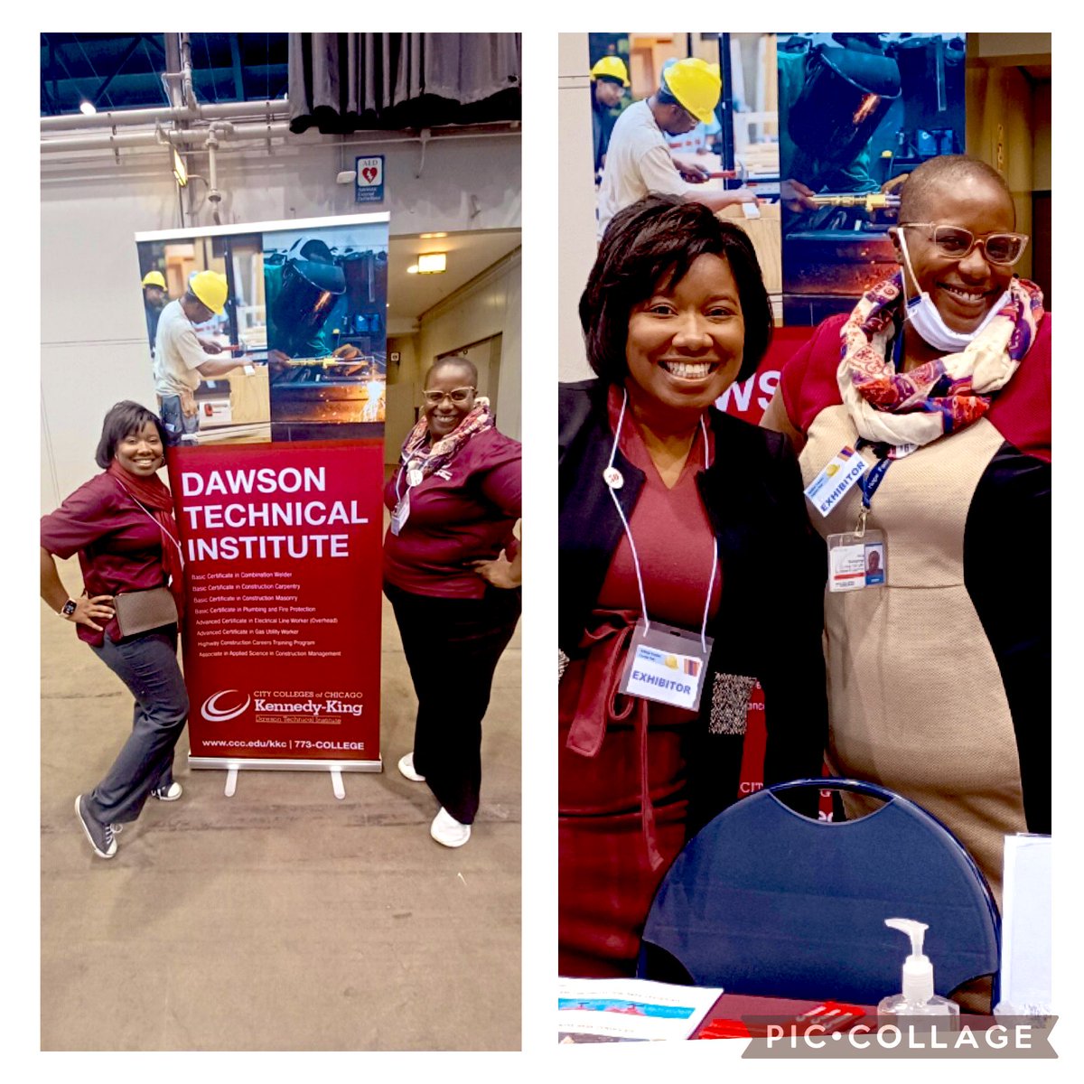 Marketing4Crown's tweet photo. So glad to be out @ChiPubSchools #SkillstradesFair this week recruiting for @KK_College. Check out the unplanned clothing coordination with @KKCRecruiterKH and @KKCRecruiterJG #TeamKKCEnrollment #TeamGoals

 Check us out @KKCPresThomas @KKCProjects @KKCADMISSION https://t.co/qriJrST0tI