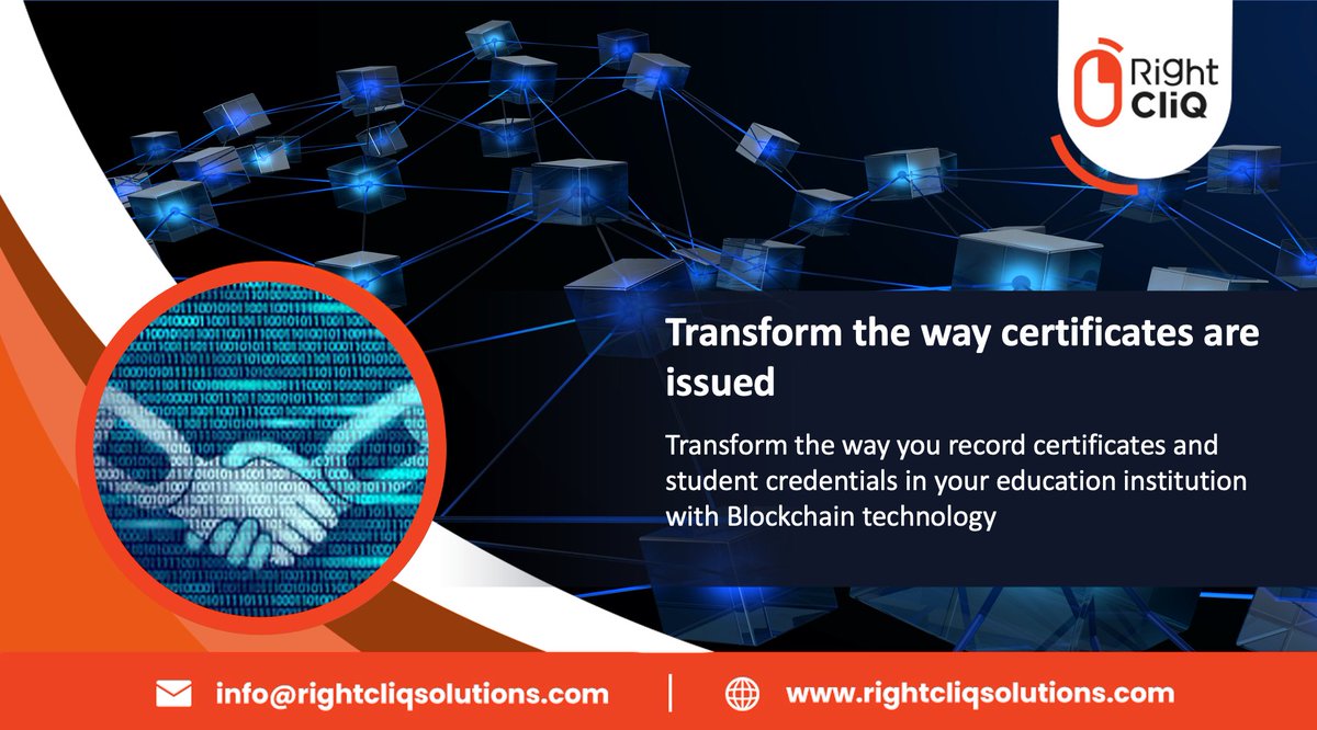 RightcliqS's tweet photo. The secure QR code ensures no more forgery, tampering and unauthorized access to confidential documents like educational certificates, degrees and files. Try now here.

https://t.co/qV0wvNJoX0

#digitaltransformation #educationtechnology #blockchain https://t.co/dURqCMxiLF