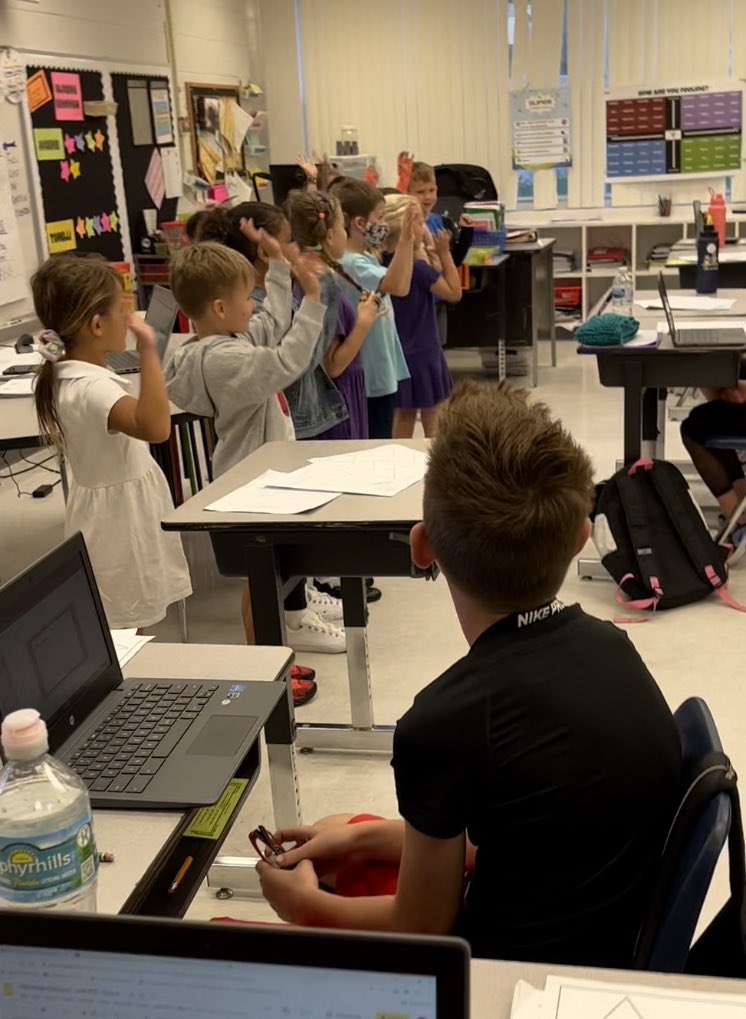 L_Pomerantz's tweet photo. Just some photos from my adorable cheer squad cheering on their FSA Buddies in Mrs. Juceamβs class! #RockThatTest βοΈStay sharp!
You are going to be amazing @ShineonSPES and we believe in you!!!
π§‘ #LevelUpSPES https://t.co/vNnDNKn3eI
