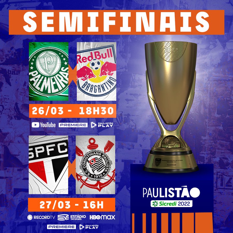 Quando é a semifinal do Paulista 2022?