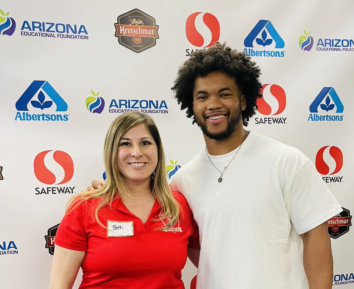 Best Day Ever!  I had the opportunity to represent George Washington Academy at an AEF A+ Event today.  It was super cool to meet Kyler Murray.😊