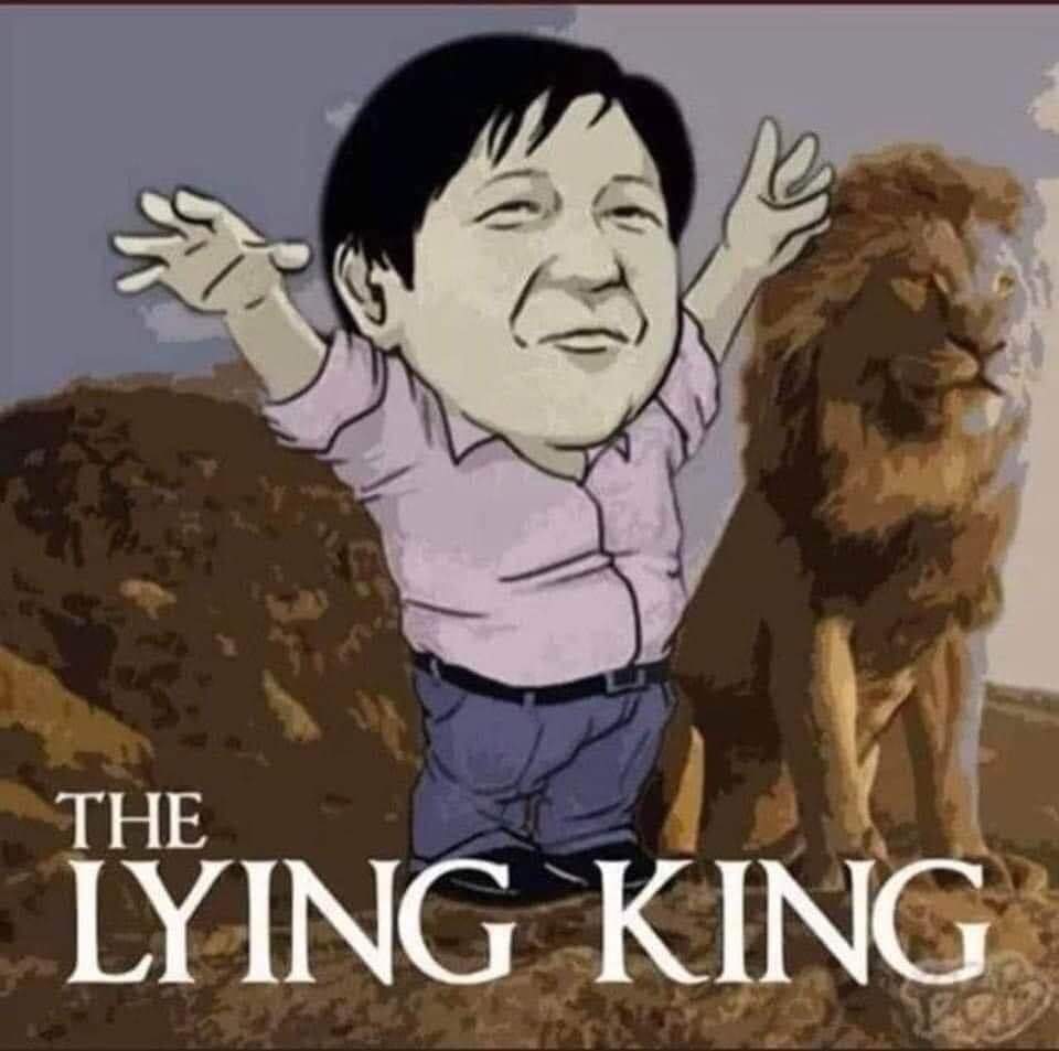 espieranz's tweet photo. Imagine the Philippines being ruled by a Lying King, surrounded by notorious thieves, plunderers, convicts who are all endorsed by a self proclaimed "Son of God" who is sex trafficker and wanted by the FBI.

#NoToMarcosDuterte2022 https://t.co/a6f8gewhYF