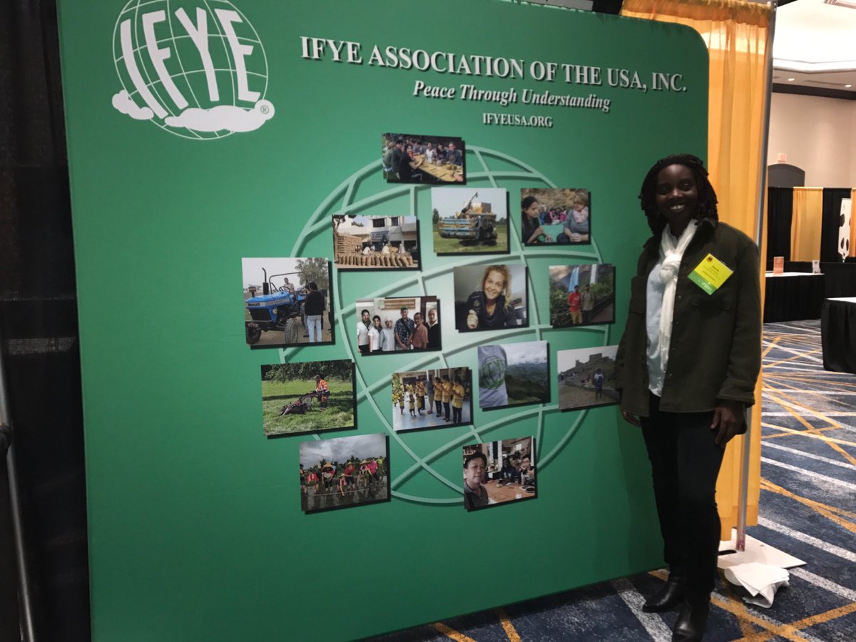 IFYEUSA's tweet photo. Come visit with #IFYE alumni Amaris & Jan at #MANRRS36 booth no. 65 tomorrow in #Jacksonville, FL. Travel the world with us! 🌍✌
#studyabroad #travel #exchange #manrrs #liveabroad https://t.co/SA4WnxoVVA