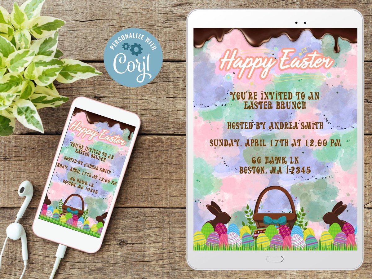 RoguellaD's tweet photo. Excited to share the latest addition to my #etsy shop: Chocolate Easter Party Invitation, Easter Party Invitation, Editable, Instant Download. https://t.co/t8LBd6LeST https://t.co/zfqEMPhb7J