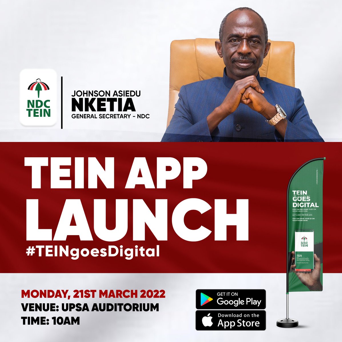TeinUg's tweet photo. TEIN goes digital....download TEIN APP now....register and be part of the winning team.... https://t.co/uljSa3Wnjv