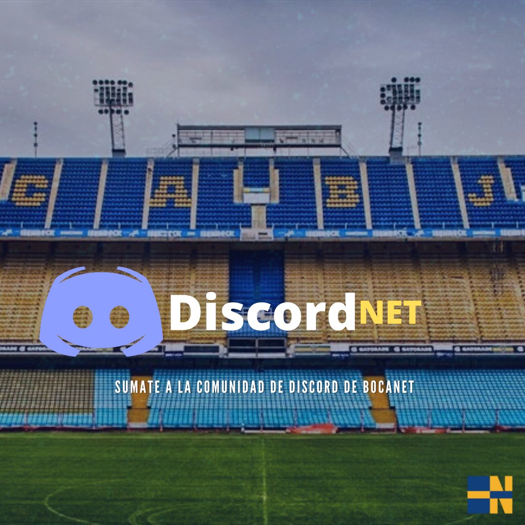 bocanet12's tweet photo. 🔹️Sumate a #DiscordNet , la comunidad de Discord 🗣 de @bocanet12 .
▶️ ¿Te querés prender? Pedinos el link por MD 😎. https://t.co/KLAV7sdx2J