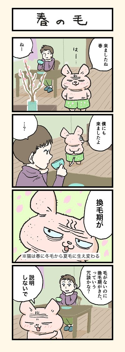 本日は2本立てでお送りします!
第160話「はるのかぜ」「春の毛」はこちらから⇒
(https://t.co/UJgSMtZ5xx)
『猫のおふくちゃん』の最新話は毎週金曜日に連載中! 