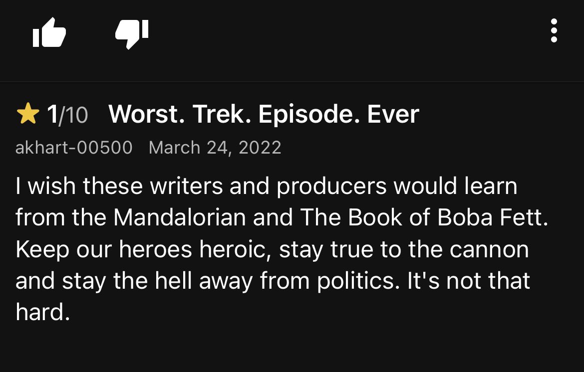 reacTrek's tweet photo. Star Trek and Star Wars and Politics… 🧐 #StarTrek #StarTrekPicard #StarWars https://t.co/5NW4JmIHNC