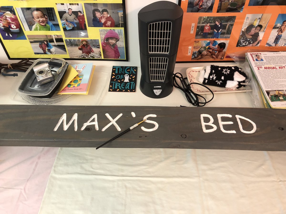 I don’t always paint letters…. but when I do I stay in the routed lines. Kind of like #paintingbynumbers 
#WoodenBedFrame 
#MaxSmiles